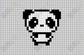 Panda Pixel Art Pixel Art Templates Pixel Art Easy Pixel Art