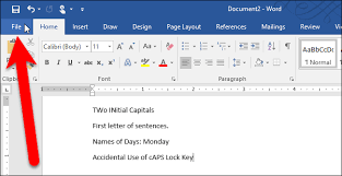 How To Disable Automatic Capitalization Correction In Microsoft Word