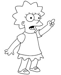 Use these images to quickly print coloring pages. Big Lisa Simpson Coloring Page Sheet
