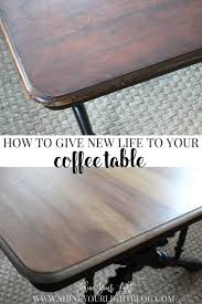 After that, apply a new finish like furniture oil, wood stain, varnish, or paint that will give the coffee table the final look you want. Refinishing A Coffee Table Shine Your Light
