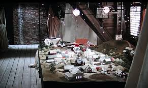 Beetlejuice was the name of the main character, who but there are so many variables here that it is hard to establish set parameters. John Likes The Drop Fairy Lights From Beetlejuice The Ones Hanging Above The Miniature Town Tilt Shift Photography Spooky House Model Train Sets