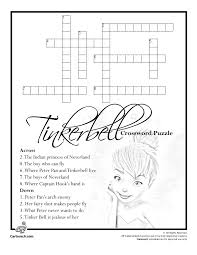 Not only are printable crossword puzzles free on freedailycrosswords.com, a player can also customize their puzzles to. Tinkerbell Crossword Puzzle Woo Jr Kids Activities