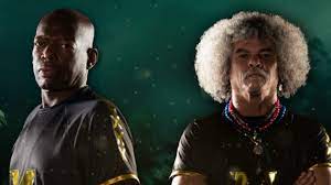 Así lucían el Tino Asprilla y el Pibe Valderrama cuando participaron en El  Desafío