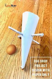 Successful Egg Drop Project Design With Paper Only Paper Funnel Egg Drop Project Science Activities For Kids Fun Stem Activities