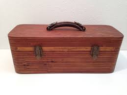 Antique Hand Made Nice Wooden Fishing Tackle Box Rounded Corners Must See Fishing Tackle Box Tackle Box Wooden