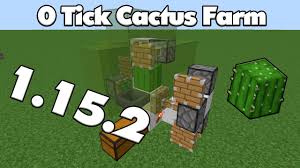 The cactus mod 1.16.5/1.12.2 adds new uses for cacti, such as the cactus dispenser which can be used for defense or mod farms, and the cactus chest, which can be used to store items. 0 Tick Cactus Farm 1 15 1 15 2 Minecraft Dk Youtube