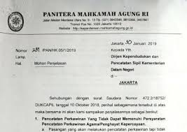 Posted on maret 20, 2014 by hamdan™. Penjelasan Panitera Mahkamah Agung Tentang Permasalahan Pencatatan Sipil