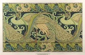 Wallpaper Borders Printing Photos Art Nouveau Wallpaper Peacock Art Nouveau Wallpaper Walter Crane Peacock Wallpaper