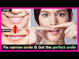 I recall somewhere that people seem to find faces more attractive that are slightly asymmetrical, so a slightly crooked smile is. 2 Steps How To Fix Narrow Smile And Make Smile Wider Get The Perfect Smile Smile Exercises Youtube Perfect Smile Face Lift Exercises Make Smile