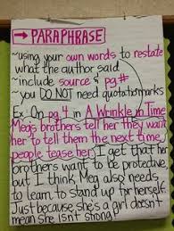 Citing Evidence And Paraphrasing Lessons Tes Teach