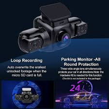 4-Channel Dash Camera 1080P Full HD 360° Protection