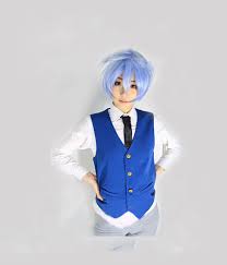 Somos fieles seguidores del manga/anime ansatsu kyoshitsu (assassination. Bleu Gilet Shiota Nagisa Costume Cosplay Assassination Classroom