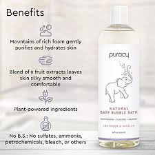 A winning bubble bath is gentle on skin (not drying) and will help you erase a day of finger painting, mud splashing and spaghetti eating. Puracy Natural Baby Bubble Bath Lavender Vanilla Tear Free Hypoal Ninelife Japan