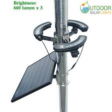 Commercial Triune Solar Flagpole Light W 1980lm 16w Panel Outdoorsolarlamps