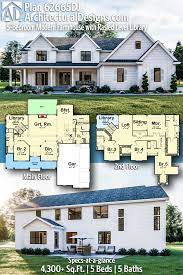 Of course, porches remain an important part of this welcoming style. Plan 62665dj 5 Bedroom Modern Farmhouse Plan Modern Farmhouse Plans Farmhouse Plans House Plans Farmhouse
