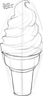 How To Draw Ice Cream Step By Step 3 Ice Cream Art Object Drawing Art Drawings Sketches