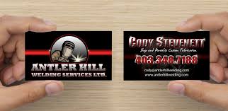Make a welding business card online. Graphic Design Business Card Design Arktos Graphics Design