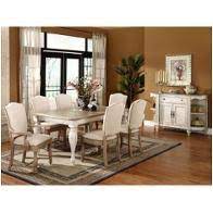 Its unique character combines a stunning mix of materials, including wood, metal and glass. Coventry Two Tone Dining Set Riverside Furniture
