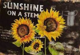 Pin By Twogonecoastal On The Flower Shop Sunflower Art Sunflower Design Sunflower