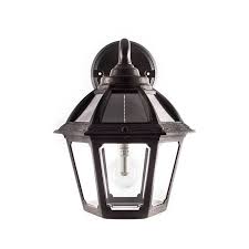 Alcott Hill Rioux Black 1 Bulb Solar Powered Outdoor Barn Light With Dusk To Dawn Reviews Wayfair