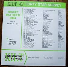 Details About Kilt Texas Radio Survey Music Chart November 16 23 1966 New Vaudeville Damita Jo