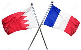 The current version of the bahrain flag was adopted in 2002 and at the same time, the king of bahrain created laws protecting the flag and its integrity. Bahrain Flag Combined With France Flag Stock Photo Picture And Royalty Free Image Image 56769011