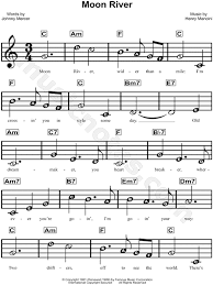Print And Download Moon River Sheet Music Composed By Henry