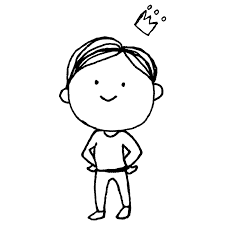 偉そうな若い男性のフリーイラスト | フリーイラスト・クラシック（フリクラ）