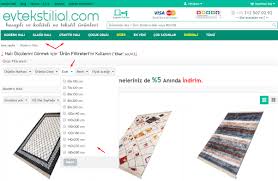 Parça parça odaları, koridoru, mutfak gibi alanların tek tek, enleri ile boylarının ölçülendirilmesi işlemidir. Hali Ararken Urun Filtreleme Nasil Yapilir