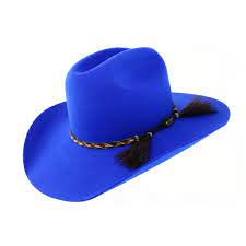 Akubra Rough Rider Hat Electric Blue Made To Order