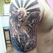 Welcome to /r/tattoo, a subreddit for the discussion and sharing of professional tattoos. Tattoo Uploaded By Sub Q Tattoo St Michael Tattoo By Apollo Stmicheal Apollo Subqtattoo Blackandgrey 321166 Tattoodo