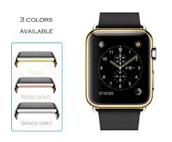 Trendy Metal Electroplating Case For Apple Watch Full Cover For I Watch Shelter Screen Film Protector Slim Fit For 38m Apple Watch Apple Watch Case Screen Film