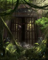 Artstation Forest Dungeon Entrance Nyctoinc Illustrations Locais Cenario Rpg