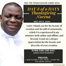 Rev Fr Mario-David Dibie (Director Lumen Christi Family Adoration Ministry 