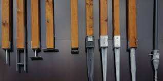 Was Sind Einschlaghulsen Will Ein Hauslebauer Oder Kleingartner Holzbalken Oder Pfosten Senkrecht Z Rankhilfe Aussenanlagen Holzbalken