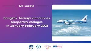 Bangkok Airways Announces Temporary Changes In January February 2021 Tat Newsroom