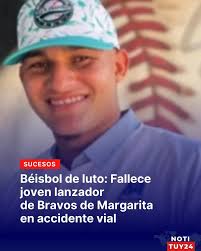 El joven Alexander Valdiviezo, jugador de los Bravos de Margarita, murió en  un accidente de tránsito ocurrido en la redoma del aeropuerto viejo de  Cumaná, estado #Sucre. La información que se maneja