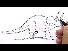 Very Easy How To Draw Triceratops Dinosasur For Kids Youtube very easy how to draw triceratops dinosasur for kids