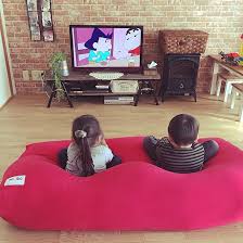 リビング いなざうるす屋さん テレビボードdiy サリュ クッションフロア などのインテリア実例 2017 02 07 19 48 04 roomclip ルームクリップ ソファなしリビング ソファーなし リビング ヨギボー