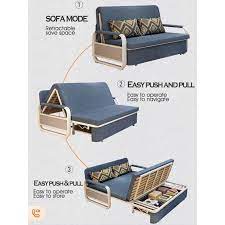Creative foldable double sofa bed sofa bed double sofa bed multifunctional chair (color: Folding Sofabed With Storage Furniture Home Living Furniture Sofas On Carousell