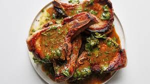 Juicy Pan Seared Pork Chops With Citrus Dressing Recipe Seared Pork Chops Pan Seared Pork Chops Pork