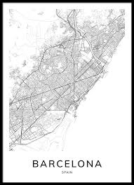 Black And White New York City Posters Barcelona Map Poster Milly Studio In 2020 Barcelona Map Map Poster Barcelona City Map