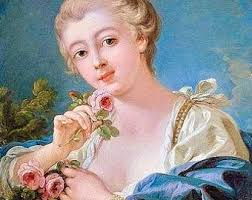 Victorian Vintage Woman Lady Pink Roses Graphic Image Art Fabric Block  Doodaba Barbiecore