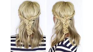 Gather a section of hair from the top of your head then split into three equal strands. Beautiful Braid For Medium Length Hair Youtube