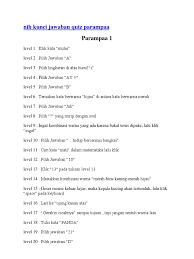 Kunci jawaban quiz parampaa 2 maret 1 mar 29 1 februari 1 feb 04 1 januari 2 jan 06 1. Jawaban Quiz Parampaa Level 94 Netta
