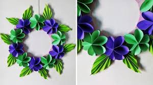 Truly giant paper peony blossom. Diy Paper Flower Wall Hanging Simple Home Decor Wall And Door Decoration Ideas Youtube