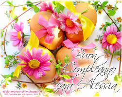Cdb Cartoline Per Tutti I Gusti 20 Cartoline Con Il Nome Alessia Da Copiare Auguri Di Buon Compleanno Buon Compleanno Compleanno