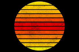 Golden sky sunset, sunset, gold, dusk png. Retro Vintage Sunset Background Png Graphic By Fundesings Creative Fabrica