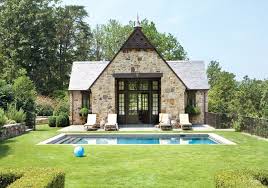 Tudor Style Poolhouse Pool House Designs Stone Pool House Pool Houses
