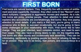 First Born Birth Order Characteristics Chart First Born Character Traits Birth Order Birth Order Personality Middle Child Quotes
